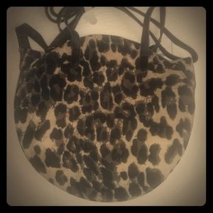 Leopard print office depot tote